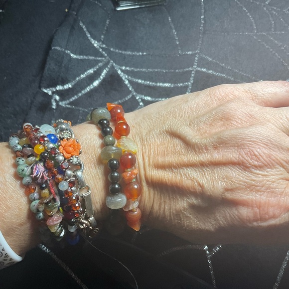 Fire Agate bracelet - Picture 5 of 5